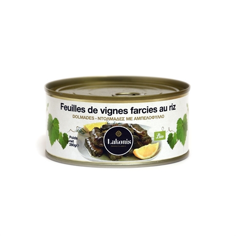 Feuilles de vigne farcies bio agros 280g